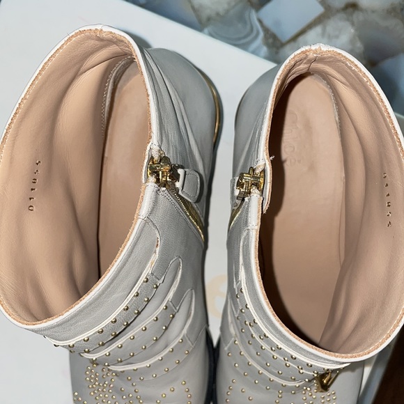 IMMACULATE Chloe Susanna Short Studded Boots Sz 37.5 - Picture 8 of 14